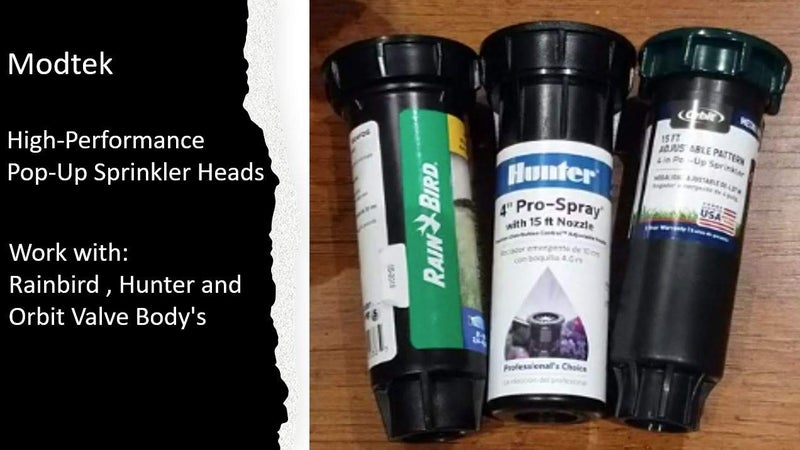 Modtek Replacement Pop UP Sprinkler Heads for RainBird, Hunter, Orbit Pop Up Sprinklers, Sprinkler Color May Vary. (5, 6AN) - Image 3